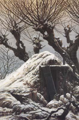 Hut in the Snow (mk10), Caspar David Friedrich